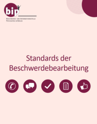 BIP-Broschüre zu Standards der Beschwerdebearbeitung
